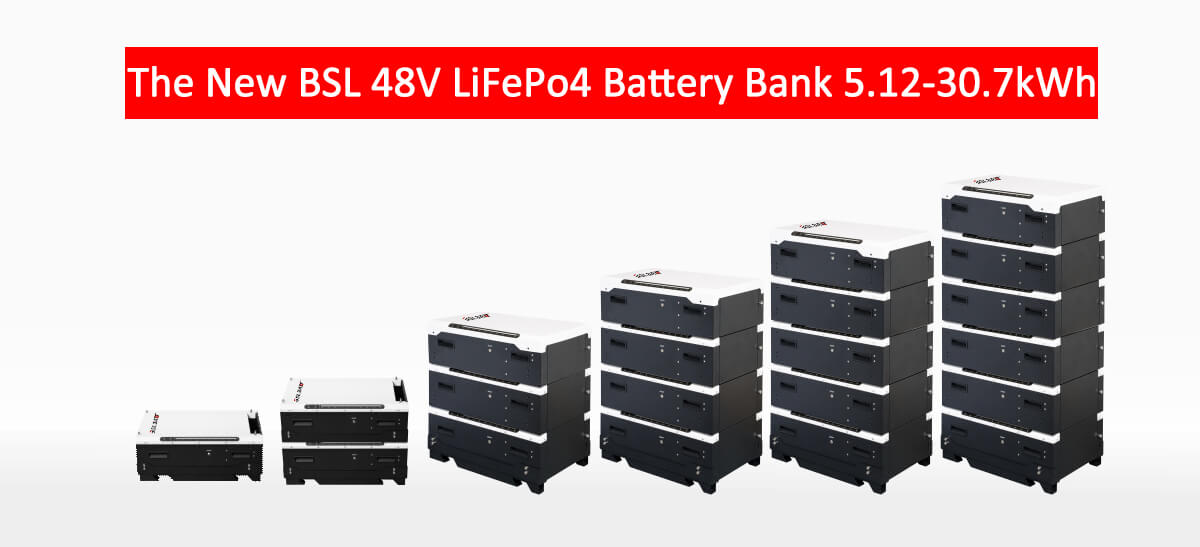 The New BSL Battery BOX 48V LifePo4 Solar Battery Storage 5.1230.7kWh Powerwall The BSLBATT