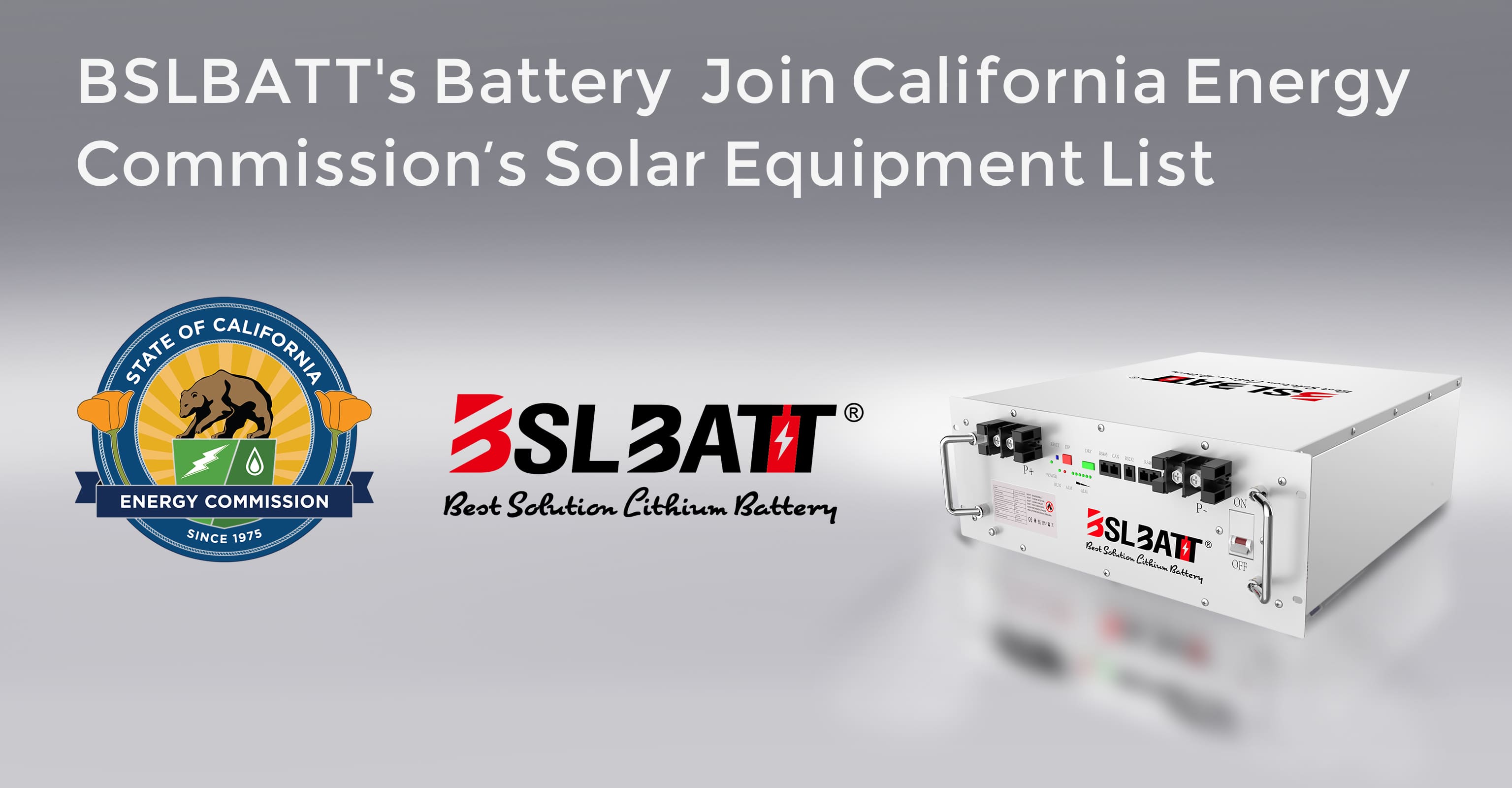 La batería de bastidor de 5kwh de BSLBatt se une a la lista de equipos solares de la Comisión de Energía de California